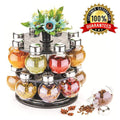 069 Multipurpose Revolving Plastic Spice Rack Set (16pcs) Wukusy