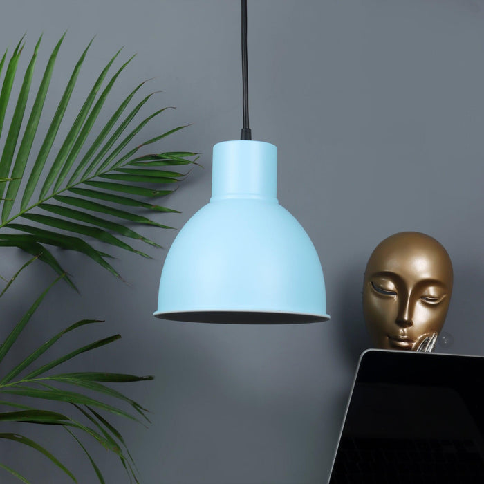 1965 Monging Blue Hanging Light by SS Lightings - Ouch Cart