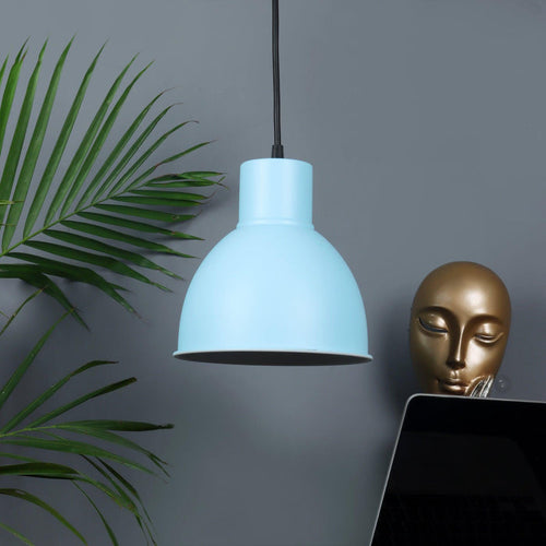 1965 Monging Blue Hanging Light by SS Lightings - Ouch Cart