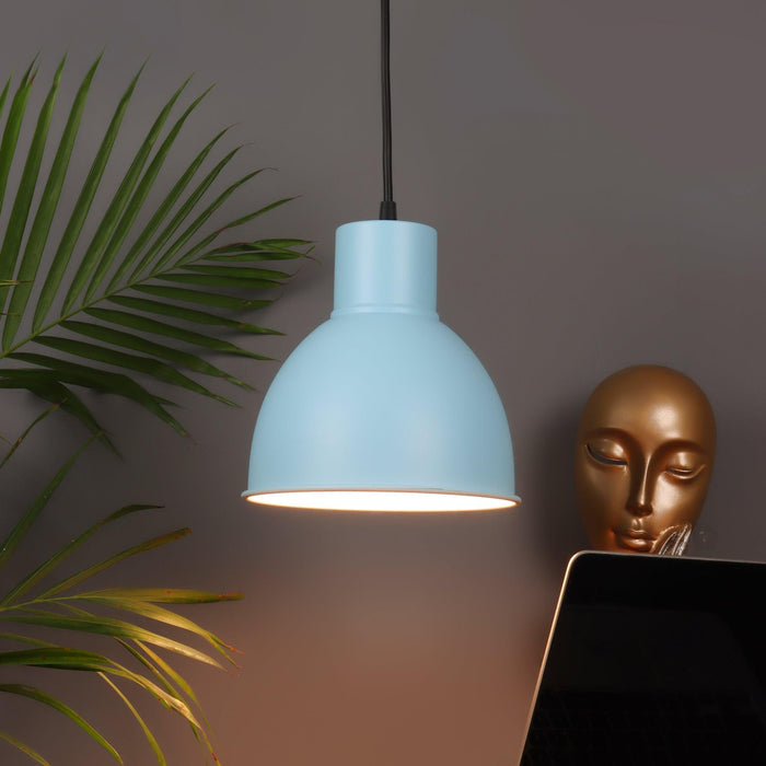 1965 Monging Blue Hanging Light by SS Lightings - Ouch Cart