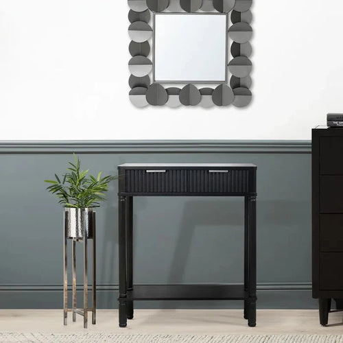 2 Drawers Wooden Slim Entry jonas Table Ouch Cart