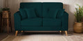 2 Seater Sofa In Velvet Emerald Green Colour - Ouch Cart