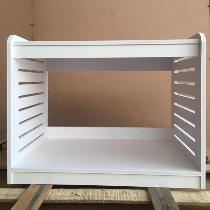 2-Tiers Kitchen Counter Microwave Stand In PVC For Kitchen Essentials By Miza - Ouch Cart