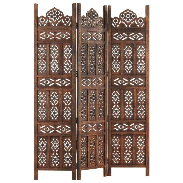 wooden partition for pooja room