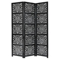 3 -Panel Solid Wood Folding Room Divider Wooden partition For Room Divider72 - Ouch Cart