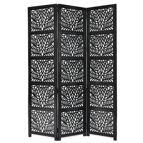 3 -Panel Solid Wood Folding Room Divider Wooden partition For Room Divider72 - Ouch Cart