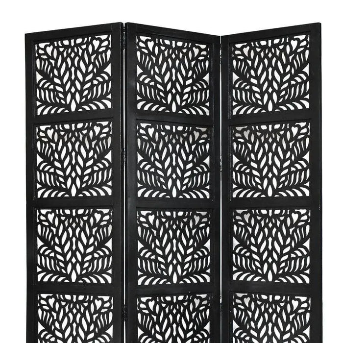 3 -Panel Solid Wood Folding Room Divider Wooden partition For Room Divider72 - Ouch Cart