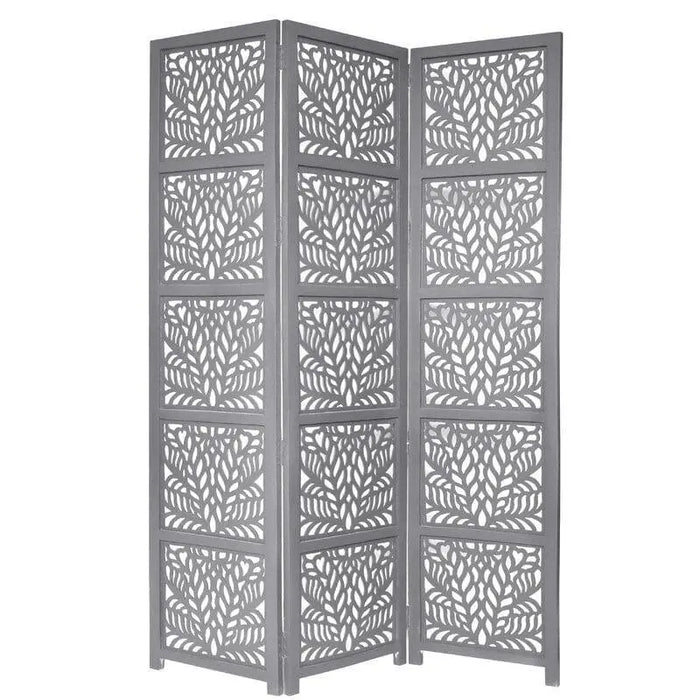 3 -Panel Solid Wood Folding Room Divider Wooden partition For Room Divider72 - Ouch Cart