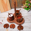 3 COMPARTMENT REAL SHEEHSAM WOOD DRY FRUIT BOX/ SPICE BOX/ STORAGE BOX/MASALA BOX - Ouch Cart
