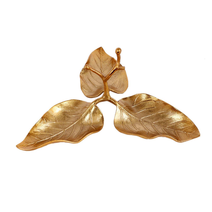 3 Leaf Decorative Tray/ Platter - Ouch Cart