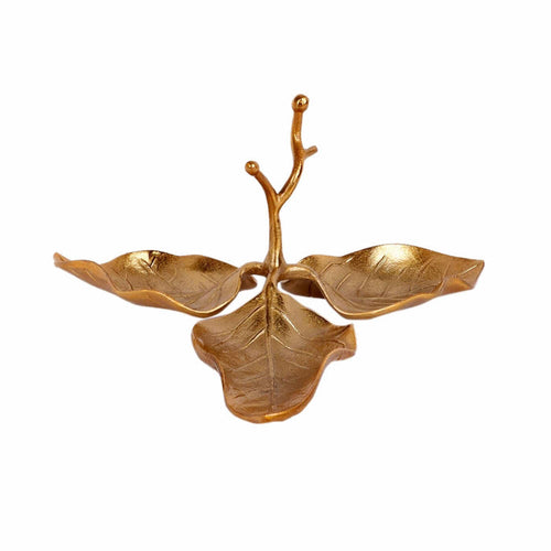 3 Leaf Decorative Tray/ Platter - Ouch Cart