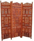 3 panel Wooden Partition/Wooden Room Divider/Wooden Screen/Wooden Separator - Ouch Cart