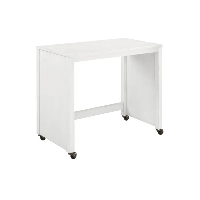36" Nesting Rolling Desk with Upholstered Stool Ouch Cart