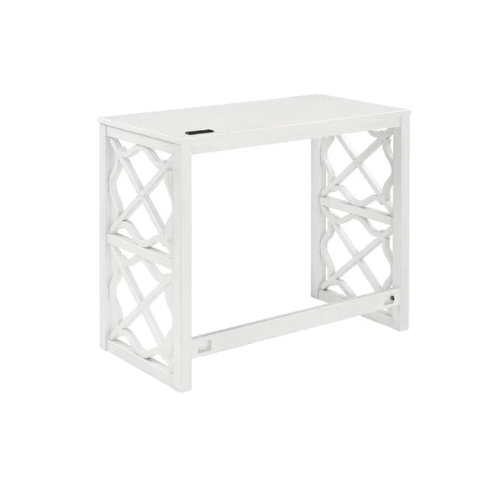36" Nesting Rolling Desk with Upholstered Stool Ouch Cart