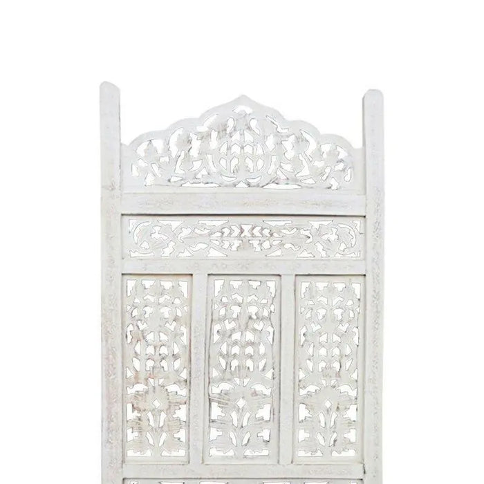 4 - Panel Wooden Folding Room Divider - Ouch Cart