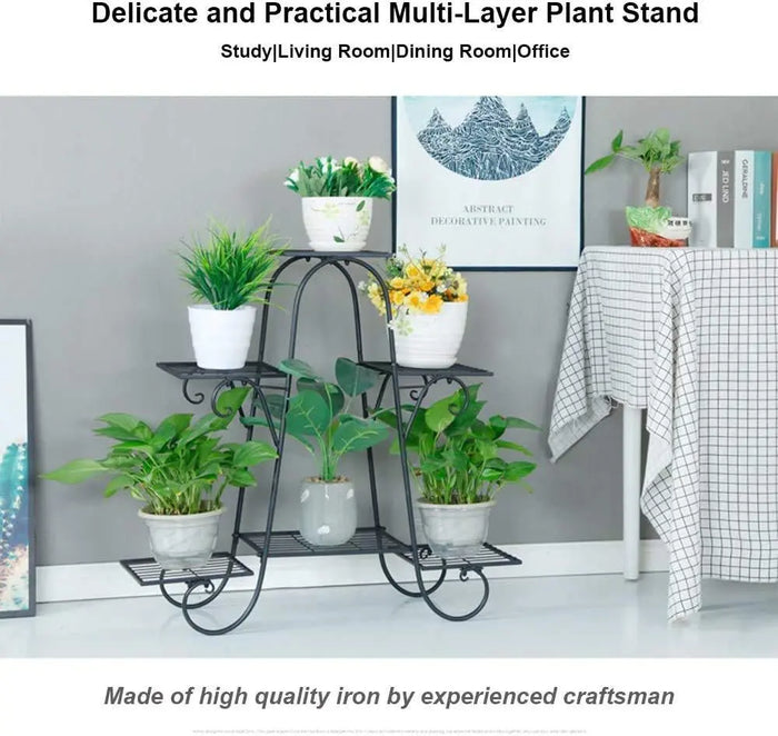 6 Tier Plant Stands for Indoors and Outdoors, Flower Pot Holder - Ouch Cart