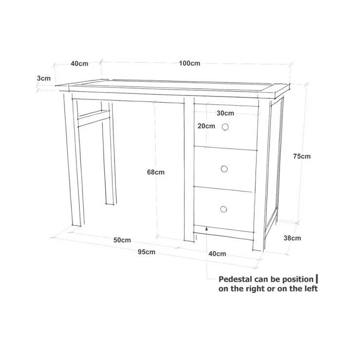 Aada Dressing Table - Ouch Cart