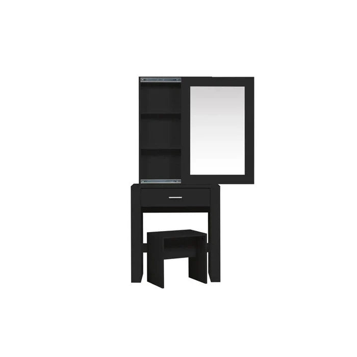 Aada Sliding Dressing Table Set with Mirror - Ouch Cart