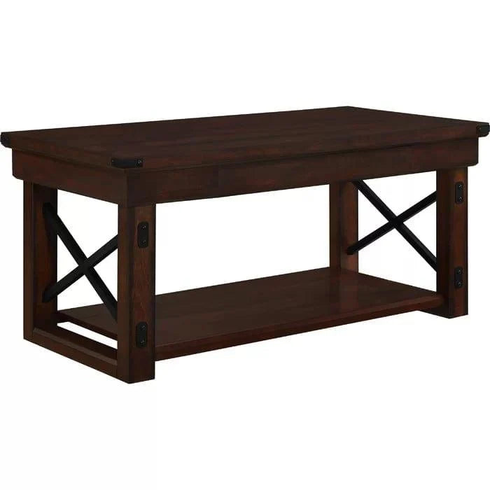 Aarav Floor Shelf Coffee Table with Storage - Ouch Cart