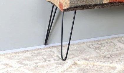 Abbey Metal Bench In Cotton Multicolour - Ouch Cart