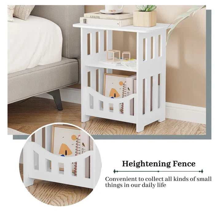 Abner Plastic Bedside Table Ouch Cart