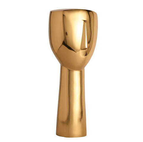 Abstract Face Decorative Gold - Ouch Cart