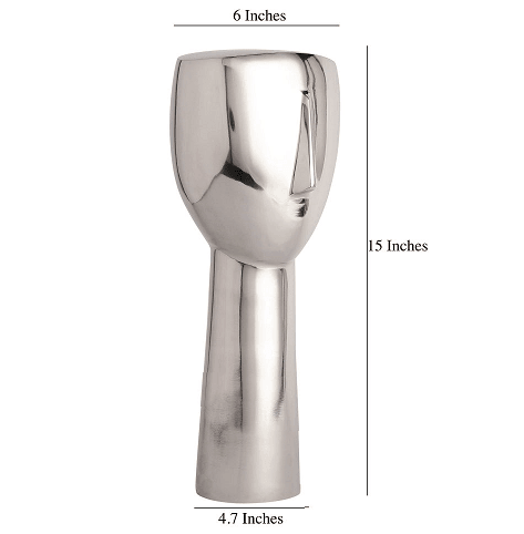 Abstract Face Decorative Silver - Ouch Cart