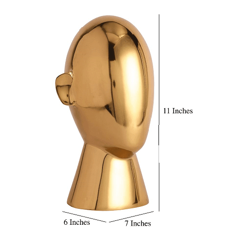Abstract Head Decorative Gold - Ouch Cart