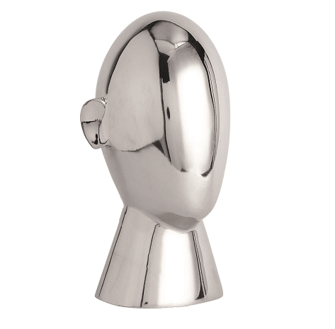 Abstract Head Decorative Silver - Ouch Cart