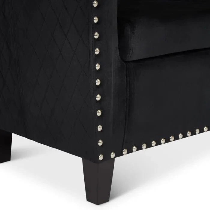 Adhelin Upholstered Barrel Chair - Ouch Cart