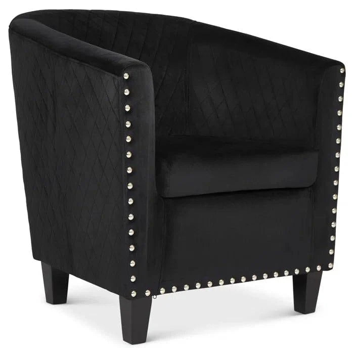 Adhelin Upholstered Barrel Chair - Ouch Cart | Tub chair