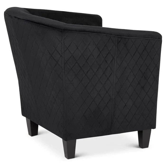 Adhelin Upholstered Barrel Chair - Ouch Cart
