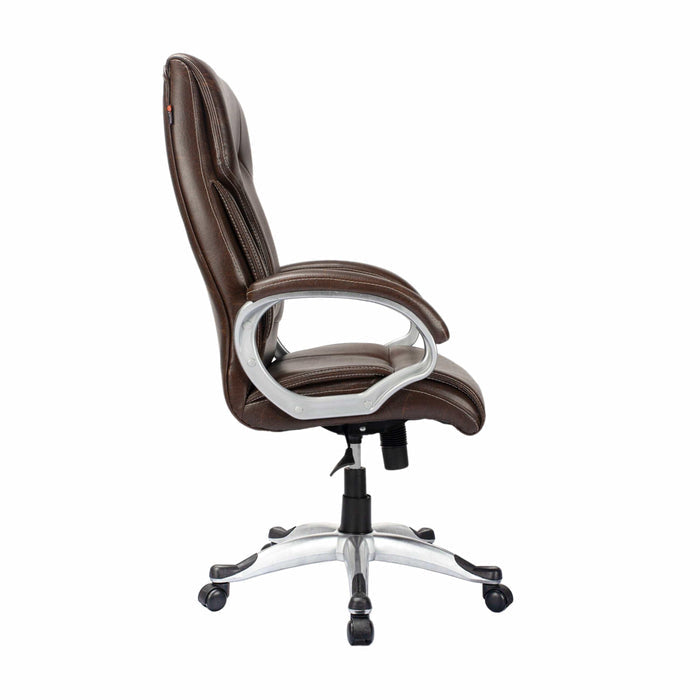 Adiko High Back Executive Revolving Office Chair in Brown - Ouch Cart | Study chair