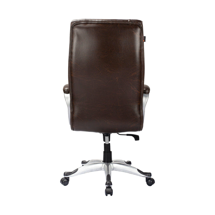 Adiko High Back Executive Revolving Office Chair in Brown - Ouch Cart | Study chair