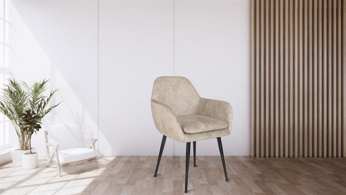 Adiko Lounge Chair Stool in Cream Color - Ouch Cart