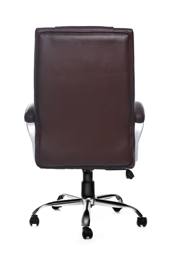Adiko Sleek Executive Revolving Office Chair in Brown - Ouch Cart