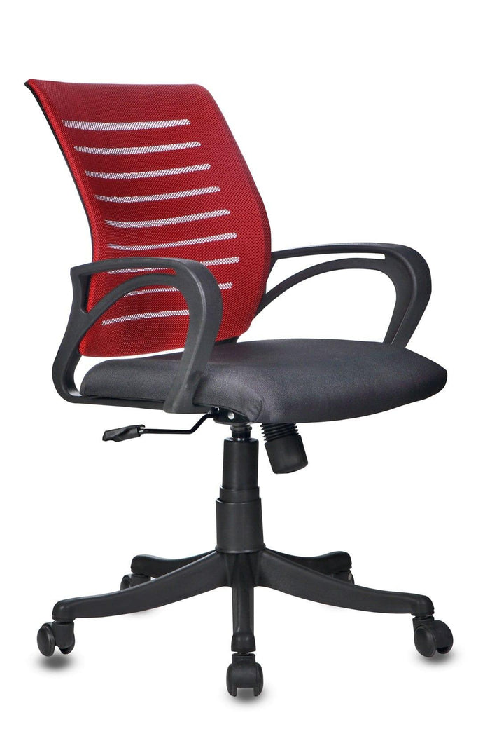 Adiko Superb Mesh chair in Red - Ouch Cart