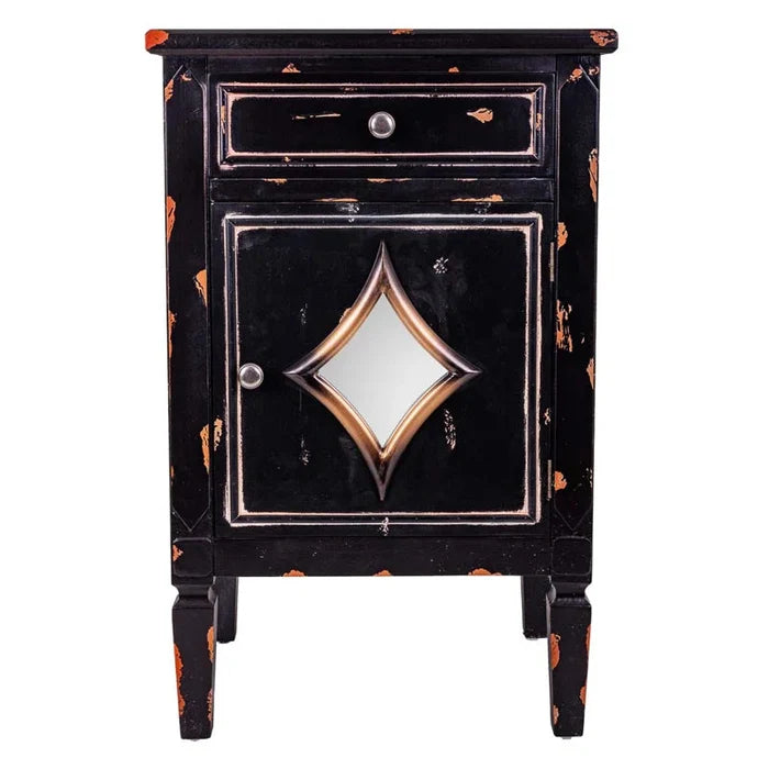 Adler Solid + Manufactured Wood Bedside Table Ouch Cart