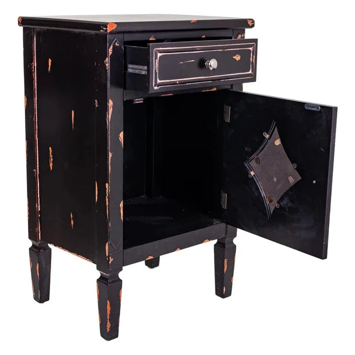 Adler Solid + Manufactured Wood Bedside Table Ouch Cart