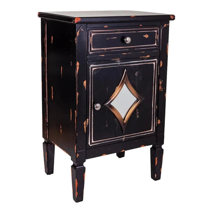 Adler Solid + Manufactured Wood Bedside Table Ouch Cart