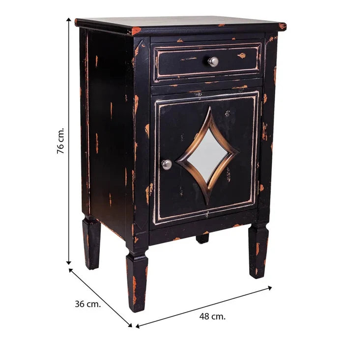 Adler Solid + Manufactured Wood Bedside Table Ouch Cart