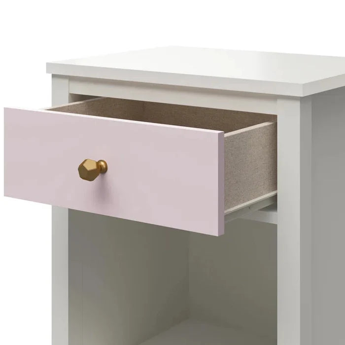 Afreyea  Manufactured Wood + Solid Wood Bedside Table Ouch Cart