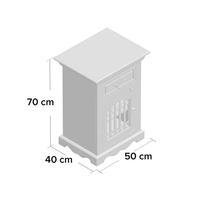 Aiden  Bedside Table Ouch Cart