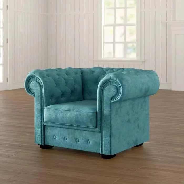 Alderwood Wide Tufted Chesterfield Chair - Ouch Cart