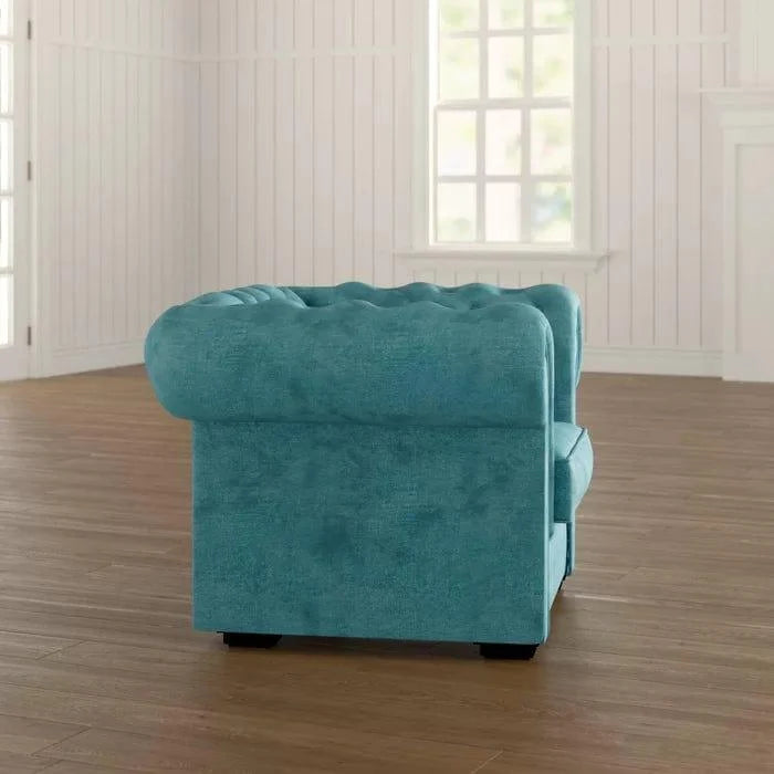 Alderwood Wide Tufted Chesterfield Chair - Ouch Cart