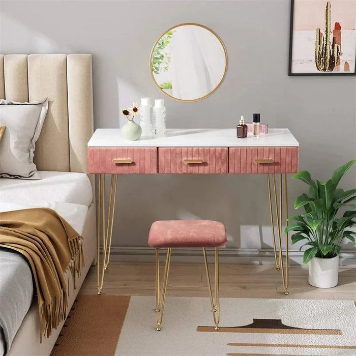 Alexey Dressing Table with Mirror - Ouch Cart