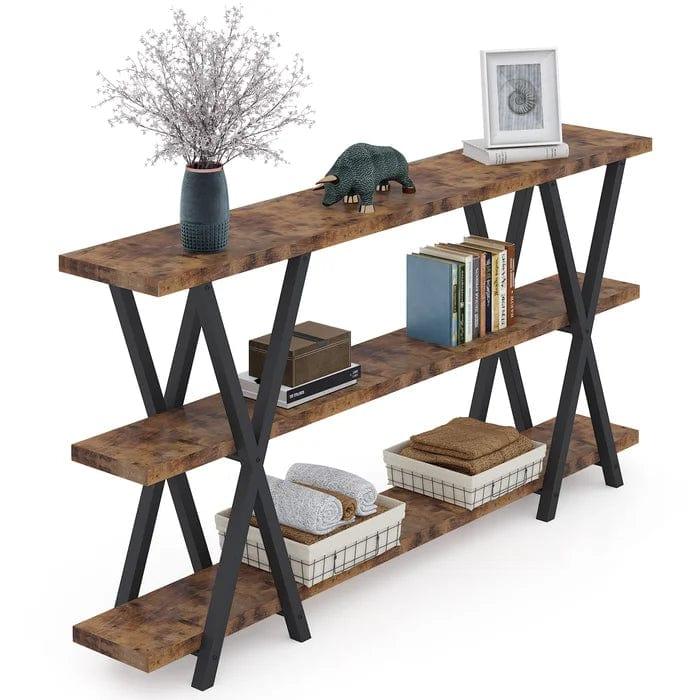 Allena'' Wooden And Iron Console Table - Ouch Cart