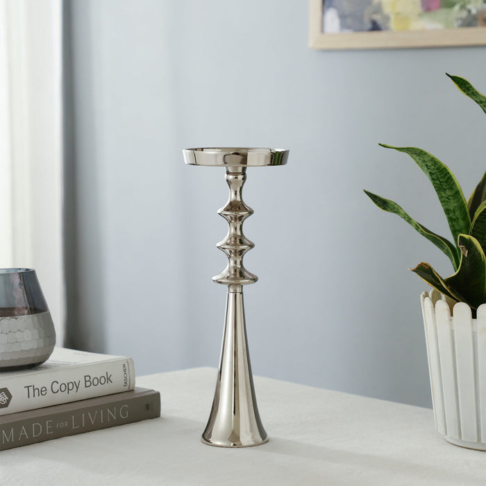 Altar Flame Silver Candle holder M.M.I. OVERSEAS
