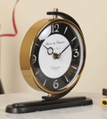 Aluminium Aleksi Table Clock Black, M.M.I. OVERSEAS