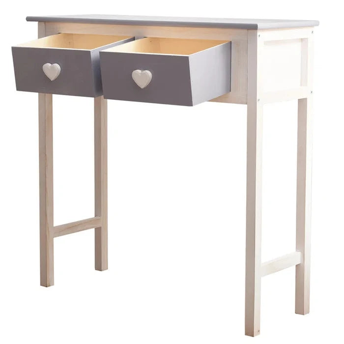 Amalia Solid Wood Console Table ouch cart